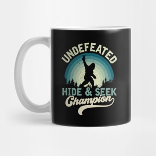 undefeated hide and seek champion funny bigfoot sasquatch Mug